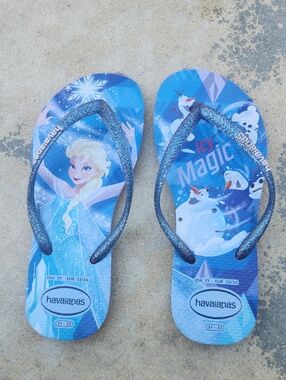 Havaianas Frozen Flip Flops Size 3 4